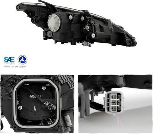AKKON - Fits 2007-2009 Lexus ES350 Original Manufacturer Style AFS Projector Headlight Assembly LH+RH Side Pair in Saudi Arabia