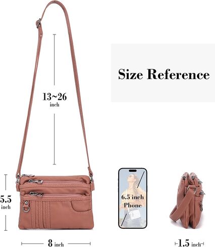 MINICAT جيوب ثلاثية جيوب صغيرة عبر الجسم محفظة الهاتف الخليوي حقائب الكتف للنساء in Kuwait