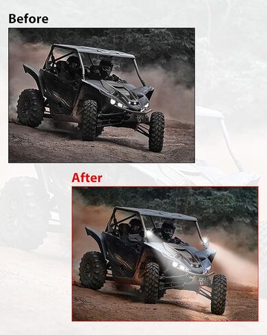 SAUTVS A-Pillar LED Pod Lights for Yamaha YXZ1000R 2019-2025 Accessories, Auxiliary Lights with Mounting Bracket & Wiring Harness, Plug and Play (2PCS) in Saudi Arabia