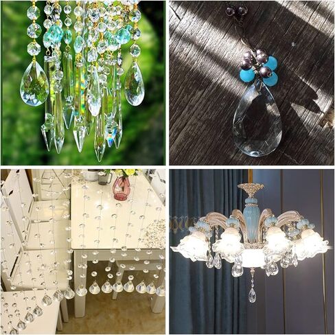 5Pcs 20mm Clear Crystal Ball Prism Pendant Faceted Prism Glass Chandelier Feng Shui Suncatcher Hanging Ball Pendant for Lamp Lighting Rainbow Maker Windows in Saudi Arabia