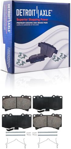 محور ديترويت - مجموعة الفرامل الأمامية لدوارات الفرامل 2006-2010 Hummer H3، 2009-2010 H3T واستبدال وسادات الفرامل السيراميكية: دوار 12.40 بوصة in Kuwait