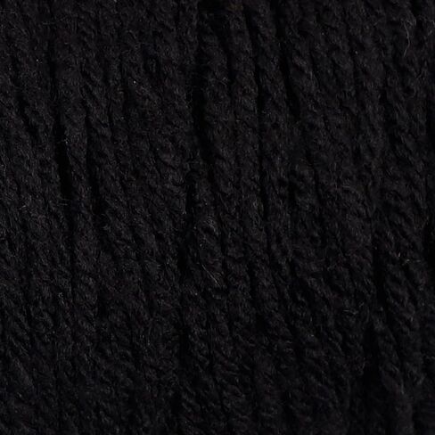 Acrylic Yarn Black – Red Heart Super Saver, Medium #4, 7oz/198g Skein, 364 Yards for Knitting & Crochet + Create Sticker in Kuwait