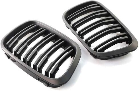 Double-line Style Gloss Black Front Kidney Grille Slat Style Grill For BMW E46 4 Doors 1998 1999 2000 2001 Car Styling(Gloss black) in Saudi Arabia