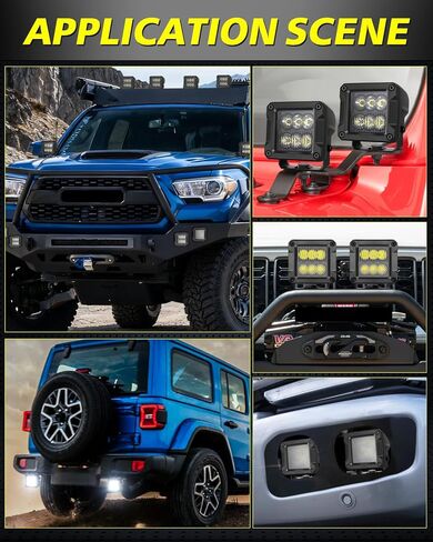 القرون LED فلوش جبل، جزء AKD 2PCS 84W فلوش جبل LED أضواء القيادة بقعة شعاع احتياطية عكس أضواء قبالة الطريق أضواء الضباب الوفير أضواء قرنة لشاحنة بيك اب UTV ATV قارب in Kuwait