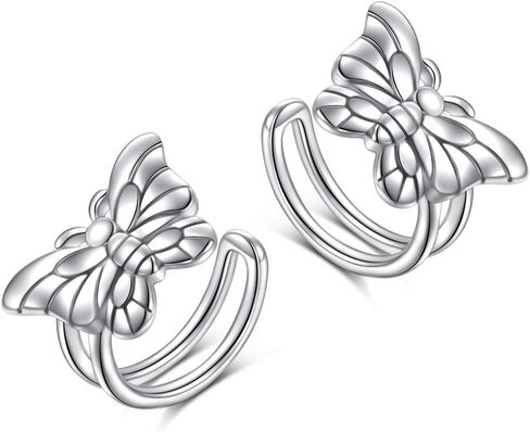 925 Sterling Silver Celtic Ear Cuff Earrings Non Pierced Lab Moonstone Fake Cartilage Cuffs Earrings for Women - Set of 2 (Celtic Moonstone) in Saudi Arabia