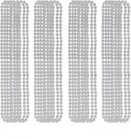 قلادات LUV HER المزينة بالخرز مكونة من 24 قطعة - إكسسوارات الحفلات للفتيات والنساء - ملابس احتفالية ولعب تظاهري in Kuwait