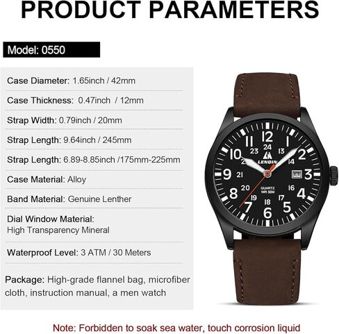 LN LENQIN Mens Watches Unisex Military Watches Sport Nylon Strap Stylish Luminous Fashion Watches Analog Quartz Watches for Men Waterproof Army Tactical Casual Wristwatch in Kuwait