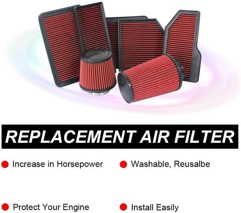 Performance Panel Air Filter for Audi A3 Q3 TT for Skoda for Yeti for Octavia Superb for Seat Leon Ibiza Altea Alhambra Reusable Washable in Saudi Arabia