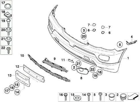 for BMW X5 E53 2003-2006 1 Pair Front L & R Bumper Cover Bar Support Bracket Holder Guide 51117116667 51117116668 in Saudi Arabia