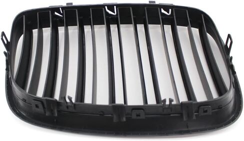 Matte Black Double Slat Kidney Grille Front Grill for BMW X5 X6 E70 E71 Car Styling Racing Grills 2007-2013(Matt Black) in Saudi Arabia