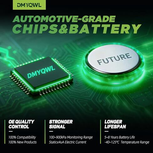 TPMS مبرمج مسبقًا متوافق مع إطار Chevy&GMC-Silverado 1500 (2015-2020/433Mhz)، Blazer(2019-2021/433Mhz)، Sierra 1500(2016-2020/433Mhz)، Acadia(2016-2023/433Mhz) المستشعر، OE#13598773 (4 قطع) in Kuwait