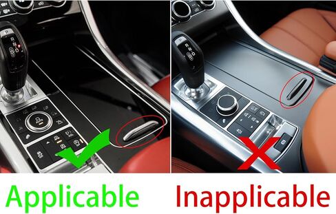 Interior Decals Gear Shift Surround Central Control Compatible with Land Rover Range Rover Sport L494 Accessories 2014-2021 Red Real Carbon Fiber Gear Shift Stickers Set in Saudi Arabia