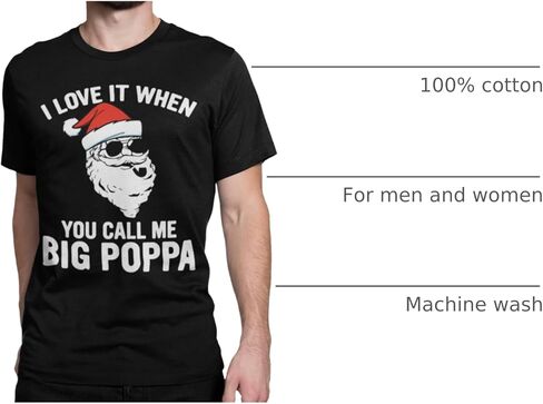 BROOKLYN VERTICAL Funny Christmas Santa Naughty Nice Holiday Short Sleeve Crew Neck T-Shirt | for Men and Women in Kuwait