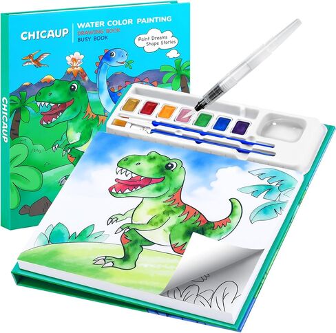 Paint with Water Coloring Books for Kids, Mess Free Watercolor Painting Kit Painting Activity for Kids Ages 3-5 4-8, Arts Crafts Drawing Gift Toy for Boy Girl in Saudi Arabia