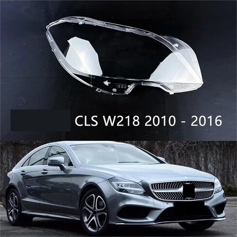 متوافق مع بنز CLS W218 2010 2011 2012 2013 2014 2015 2016 غطاء المصباح الأمامي للسيارة غطاء العدسة الأمامية (يمين) in Saudi Arabia