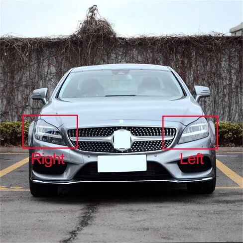 متوافق مع بنز CLS W218 2010 2011 2012 2013 2014 2015 2016 غطاء المصباح الأمامي للسيارة غطاء العدسة الأمامية (يمين) in Saudi Arabia
