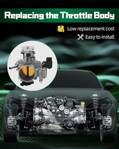 مجموعة جسم الخانق الإلكترونية من SCITOO متوافقة مع 2003-2005 لسيارة Honda for Accord، 2003-2006 لهوندا للعنصر، 2.4 لتر، استبدال TB1261، 16400PZDA11 خانق السيارة in Saudi Arabia