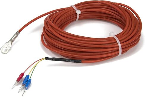 FTARR02 PT100 Type 10m Silica Gel Cable 5mm 6mm Diameter Hole Ring Head RTD Temperature Sensor WZPT(5mm Hole) in Kuwait