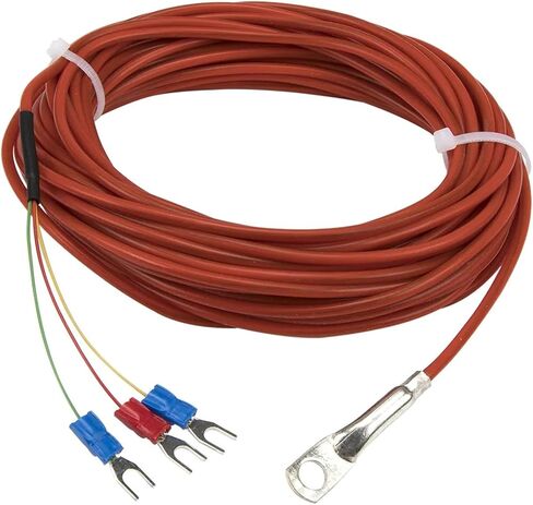 FTARR02 PT100 Type 10m Silica Gel Cable 5mm 6mm Diameter Hole Ring Head RTD Temperature Sensor WZPT(5mm Hole) in Kuwait
