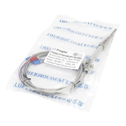 FTARS01 PT100 نوع 2 متر كابل M12 مستشعر درجة حرارة رأس الزنبرك الضغط WZPT-01 (B الصف M12 1.5) in Saudi Arabia