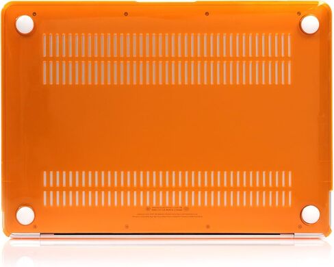 حافظة متوافقة مع ماك بوك 12 بوصة A1534، غطاء حماية صلب شفاف لجهاز ماك بوك 12 بوصة مع شاشة ريتينا (موديل A1534، إصدار 2017 2016 2015)، برتقالي in Kuwait