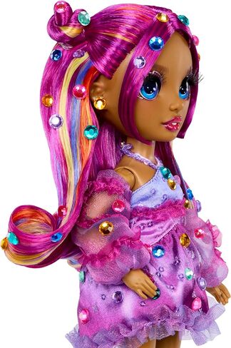 Rainbow High Be Dazzling Fashion Dolls- Noemie Violette (Purple) with Bedazzler Tool and Sparkle Gems in Saudi Arabia