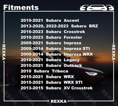 Rexka 30pcs Hood Insulation Retainer Clip 909207031 for Subaru Forester Outback Ascent BRZ Impreza Legacy Tribeca WRX XV Crosstrek in Saudi Arabia