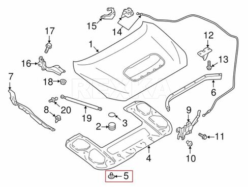 Rexka 30pcs Hood Insulation Retainer Clip 909207031 for Subaru Forester Outback Ascent BRZ Impreza Legacy Tribeca WRX XV Crosstrek in Saudi Arabia