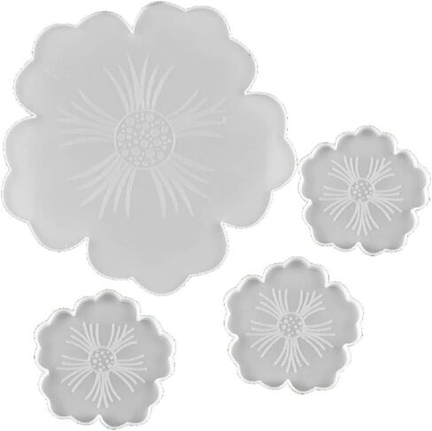 Large Flower Shape Resin Molds Silicone Tray for Fruit Cup Agate Platter Epoxy Resin Molds Art in Saudi Arabia