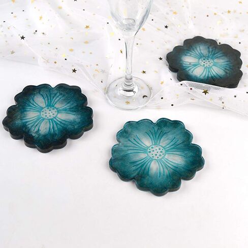 Large Flower Shape Resin Molds Silicone Tray for Fruit Cup Agate Platter Epoxy Resin Molds Art in Saudi Arabia