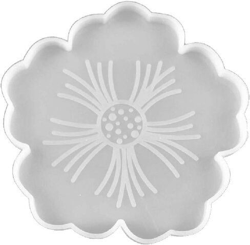 Large Flower Shape Resin Molds Silicone Tray for Fruit Cup Agate Platter Epoxy Resin Molds Art in Saudi Arabia
