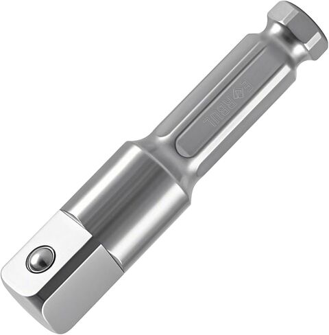 Upgraded Stainless Steel 1/2" Square Ext 7/16" Hex Impact Grade Adapter Square Socket Adapter Drill Bit Compatible with 7/16" Impact Drill 1/2" Electric Drill in Saudi Arabia