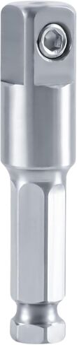 Upgraded Stainless Steel 1/2" Square Ext 7/16" Hex Impact Grade Adapter Square Socket Adapter Drill Bit Compatible with 7/16" Impact Drill 1/2" Electric Drill in Saudi Arabia