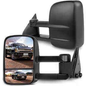 SCITOO Towing Mirrors fit 1988-98 For Chevy For GMC C/K 1500 88-00 C/K 2500 3500 92-99 Suburban C/K 1500 2500 Tahoe Yukon Truck 2000 For Chevy Tahoe For GMC Yukon Manual Set Pair Mirrors in Saudi Arabia