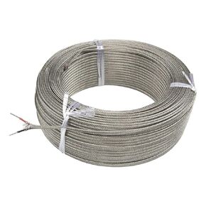 FTARE02 100m 0.8mm 1mm K thermocouple Extension Wire Compensation Wire Cable for Temperature Sensor(K 2x1x1.0mm 100m) in Saudi Arabia