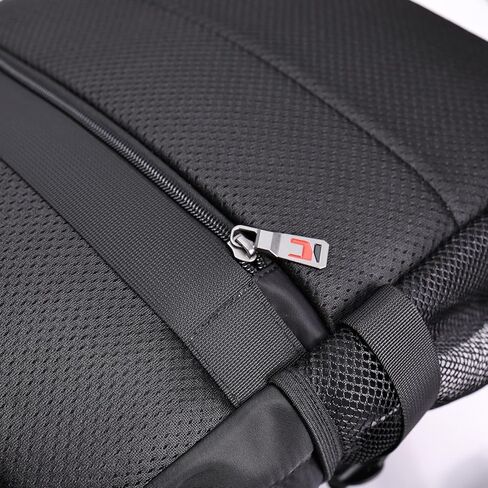 Men's Carry On Travel Backpack - 13 Inch Laptop Compartment, Large Capacity Waterproof Black Bag for Outdoor Hiking in Saudi Arabia