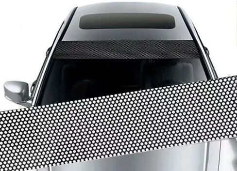 Car Front Windshield Decal for 2025 Ford Maverick, Car Sun Visor Strip Tint Film Windscreen Banner Sticker Window Sun Shade Styling Decoration,A in Kuwait