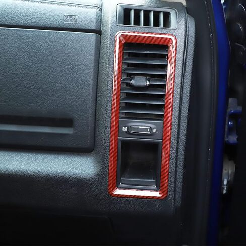 CheroCar for Dodge RAM Center Console Air Conditioner Outlet Vent Trim for 2010-2017 Dodge RAM (Chrome) in Saudi Arabia