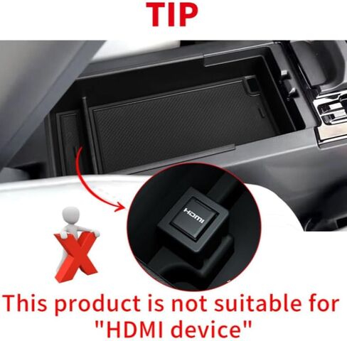 Compatible with Toyota Prius 60 2023 2024 2025 Accessories Multiple Compartments Center Console Secondary Organizer Storage Insert Tray Armrest Storage Box Container Cover Tray With Anti-Slip in Saudi Arabia