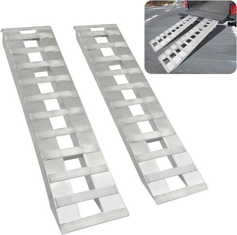 HECASA 60''X 15''Trailer Ramp Universal 6800 LBS Truck Bike Motorcycle Loading Ramps Hook End Knife Foot Pair (NN1771) in Saudi Arabia