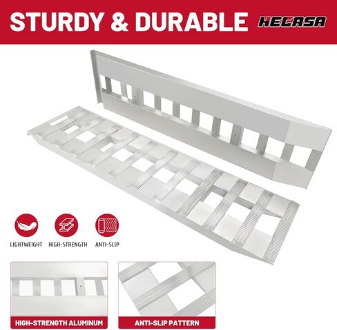 HECASA 60''X 15''Trailer Ramp Universal 6800 LBS Truck Bike Motorcycle Loading Ramps Hook End Knife Foot Pair (NN1771) in Saudi Arabia