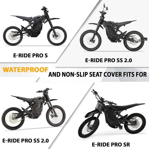 غطاء مقعد eRide Pro، غطاء وسادة مقاوم للماء وغير قابل للانزلاق للدراجة الترابية الكهربائية E Ride Pro S/SS 2.0/SS 3.0/SR-أسود in Kuwait