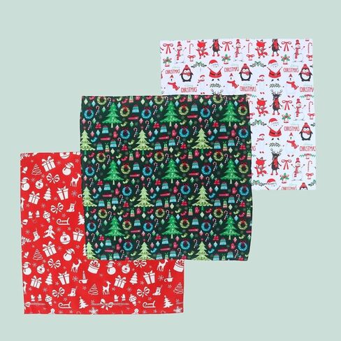 CTM® Trendy Christmas Pattern Holiday Print Bandana in Saudi Arabia