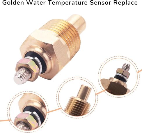 Golden Water Temperature Sensor Replace for Mercury Mercruiser 806490T for Sierra 18-5897 for Mallory in Saudi Arabia