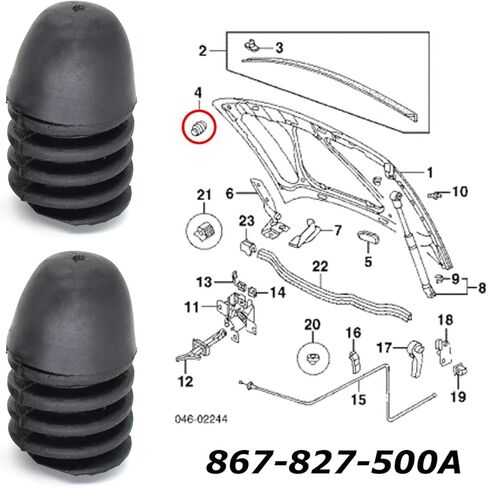 2x Car Bumper Bonnet Hood Lid Tailgate Rubber Stop Buffer For VW For Dasher For Rabbit For Jetta For Scirocco For Golf For Polo For Tiguan For Audi 4000 Cushion in Saudi Arabia