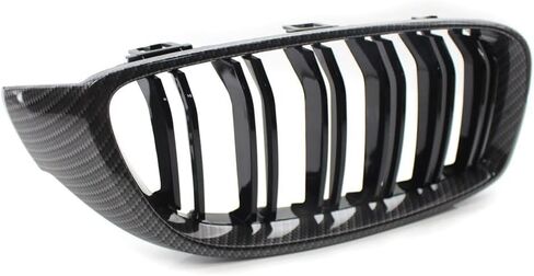 ألياف الكربون زوج غطاء محرك السيارة الأمامي الكلى الرياضة شواء مصبغة لسيارات BMW F32 F33 F36 M3 M4 F80 F82 F83 4-Series 2013 2014 2015 2016-2018 (ألياف الكربون) in Saudi Arabia