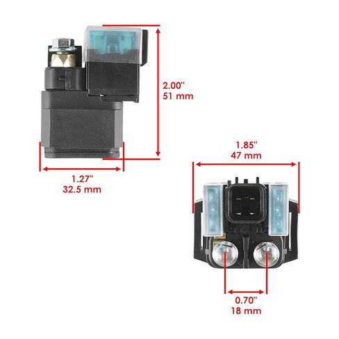 Caltric Starter and Relay Solenoid Compatible with Yamaha Grizzly 550 YFM550F 4x4 2009 2010 2011 2012 2013 2014 in Kuwait