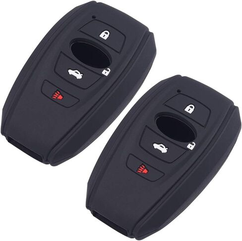 Lcyam غطاء مفتاح فوب من السيليكون 2 حزمة لسوبارو 2025 2026 Crosstrek SUV Forester Outback Ascent WRX BRZ STI Legacy Impreza عن بعد حماية شل حامل ملحقات سلسلة المفاتيح in Kuwait