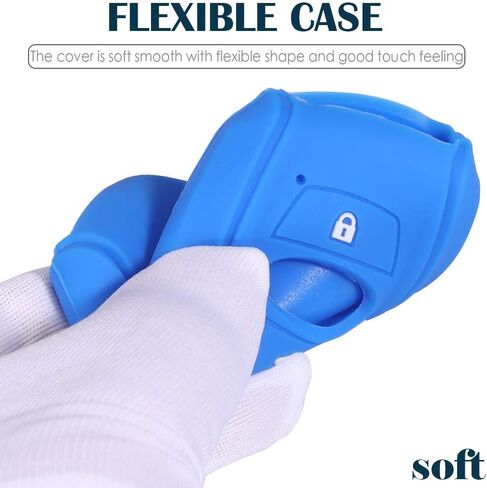 Lcyam غطاء مفتاح فوب من السيليكون 2 حزمة لسوبارو 2025 2026 Crosstrek SUV Forester Outback Ascent WRX BRZ STI Legacy Impreza عن بعد حماية شل حامل ملحقات سلسلة المفاتيح in Kuwait