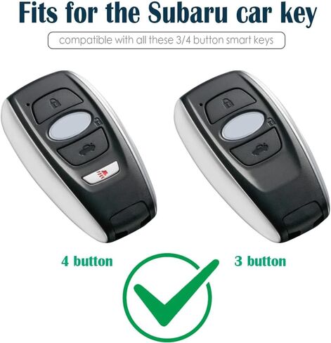 Lcyam غطاء مفتاح فوب من السيليكون 2 حزمة لسوبارو 2025 2026 Crosstrek SUV Forester Outback Ascent WRX BRZ STI Legacy Impreza عن بعد حماية شل حامل ملحقات سلسلة المفاتيح in Kuwait